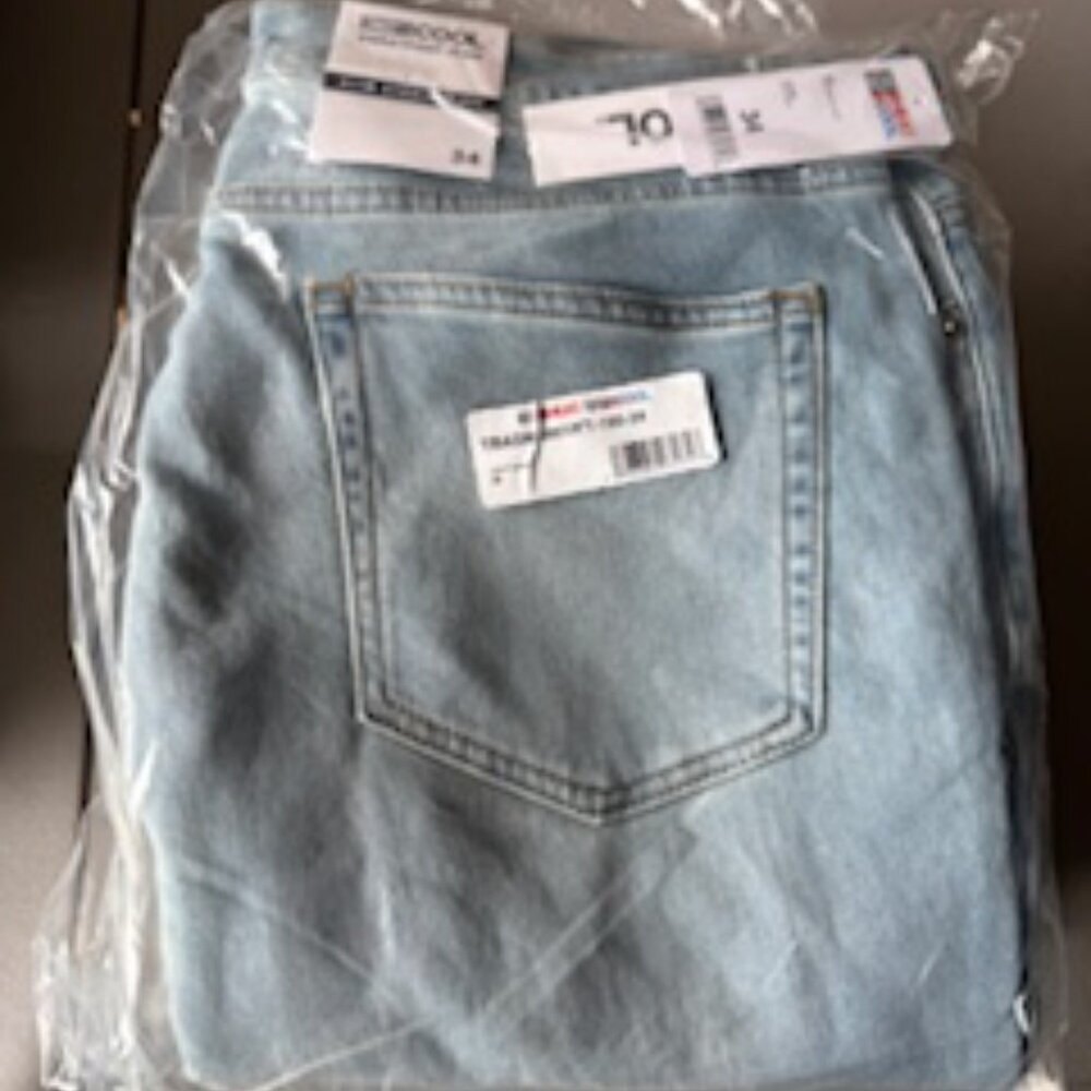 Men's 32 Cool Sweatpant Jeans, Size 34 Light Wash Blue